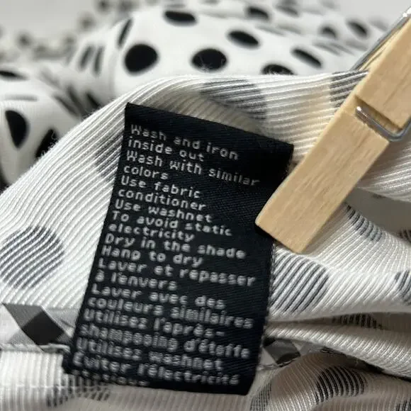 UBU Women's Black & White Polkadot Zip Top/Jacket/Blazer Size Large - Picture 12 of 15